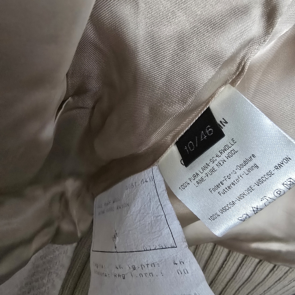 Calvin Klein Collection Cream Button-Up Jacket - Picture 4 of 5